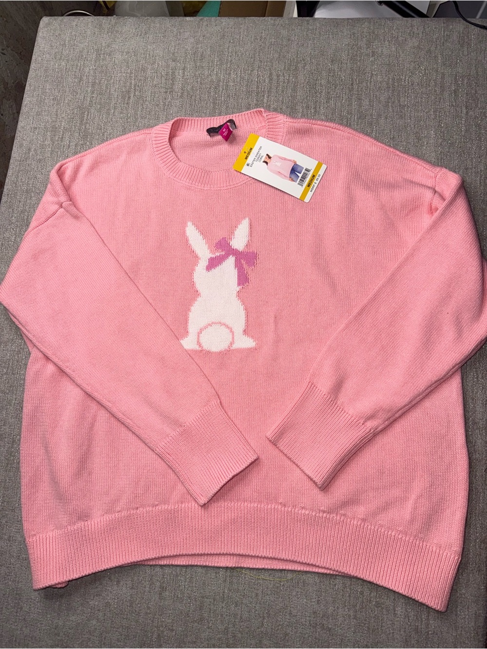 Vince Camuto Easter Bunny Sweater Pink Coral Women’s M NWT $89